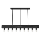 Hunter Donelson 9-Light Linear Chandelier - Rustic, Farmhouse - Dining Room, Kitchen Island