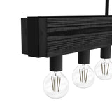 Hunter Donelson 9-Light Linear Chandelier - Rustic, Farmhouse - Dining Room, Kitchen Island