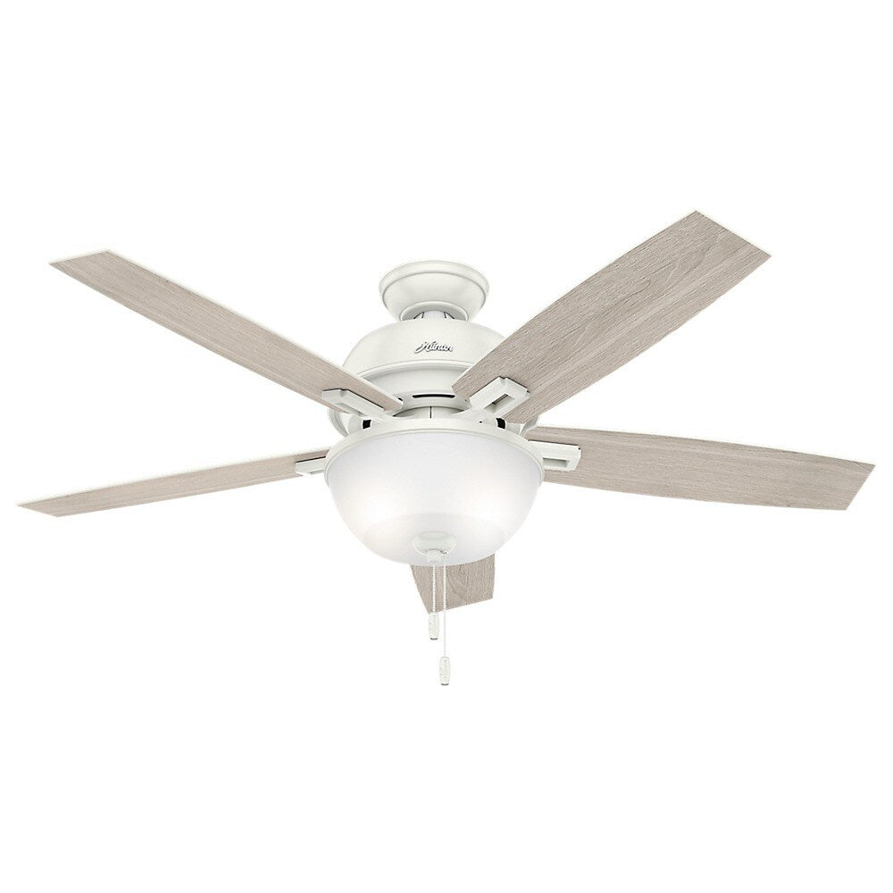 Hunter Fan Donegan Collection 52 inch Fresh White with 5 Fresh White o