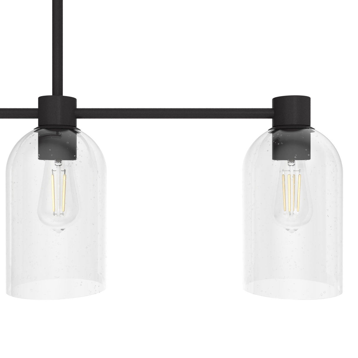 Hunter Lochemeade 4-Light Linear Chandelier - Dining Room, Kitchen Island - Modern Farmhouse, Transitional, Industrial