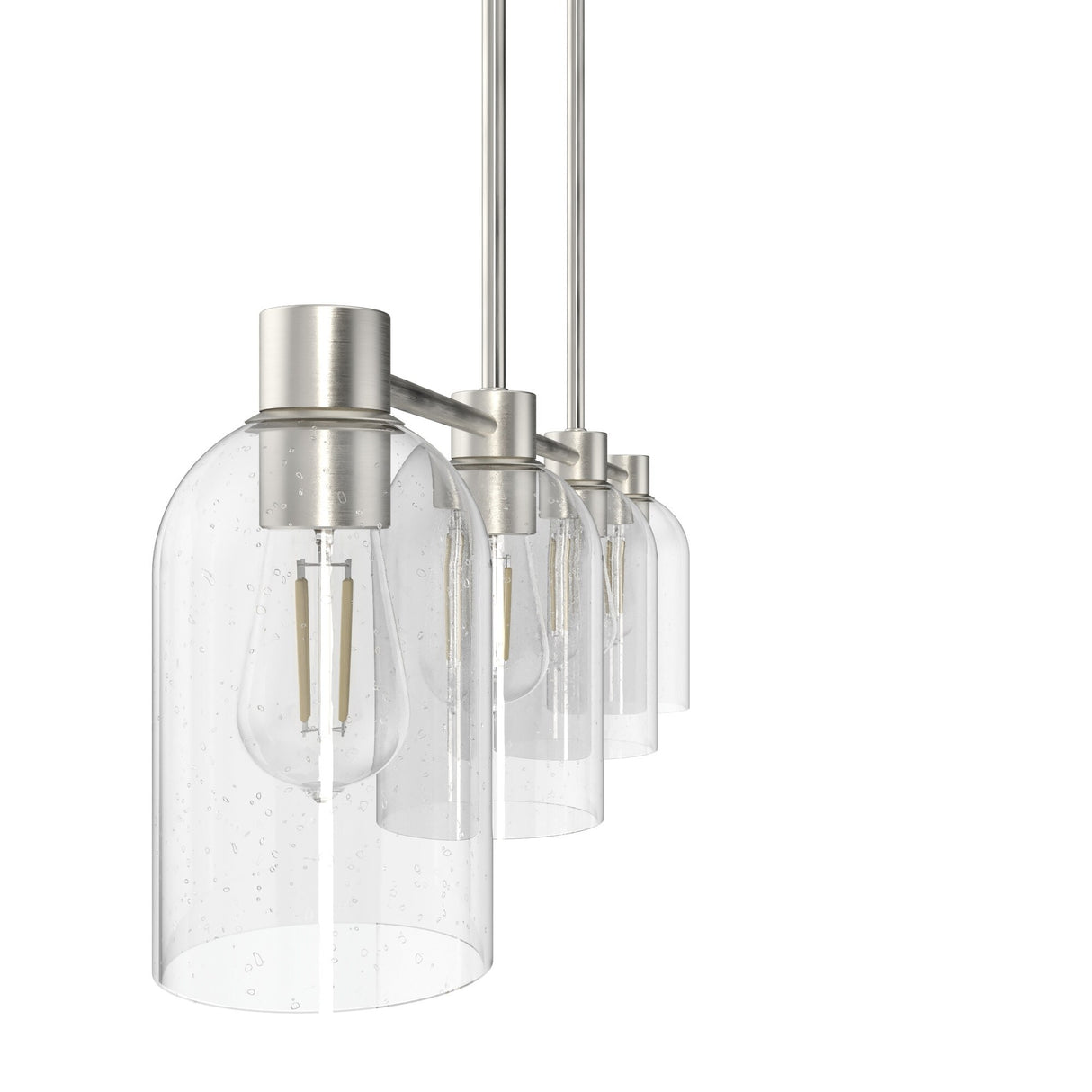Hunter Lochemeade 4-Light Linear Chandelier - Dining Room, Kitchen Island - Modern Farmhouse, Transitional, Industrial