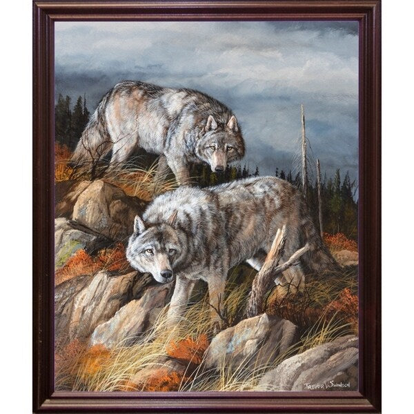 Hunting Brothers-TRESWA129807 Framed Print 21.5"x17.75" by Trevor V. Swanson