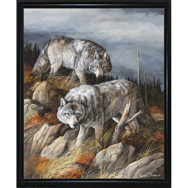 Hunting Brothers-TRESWA129807 Framed Print 21.5"x17.75" by Trevor V. Swanson