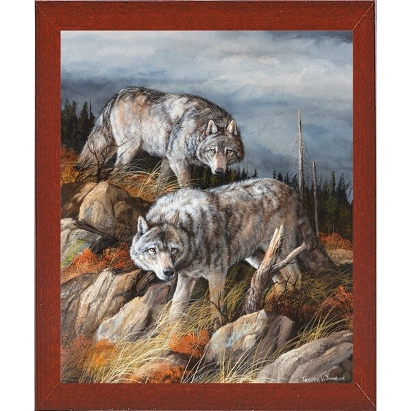 Hunting Brothers-TRESWA129807 Framed Print 21.5"x17.75" by Trevor V. Swanson