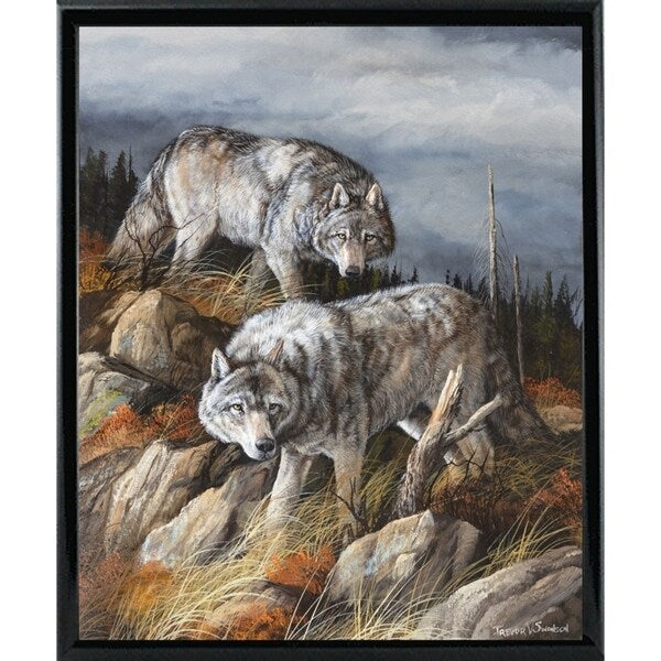 Hunting Brothers-TRESWA129807 Framed Print 21.5"x17.75" by Trevor V. Swanson