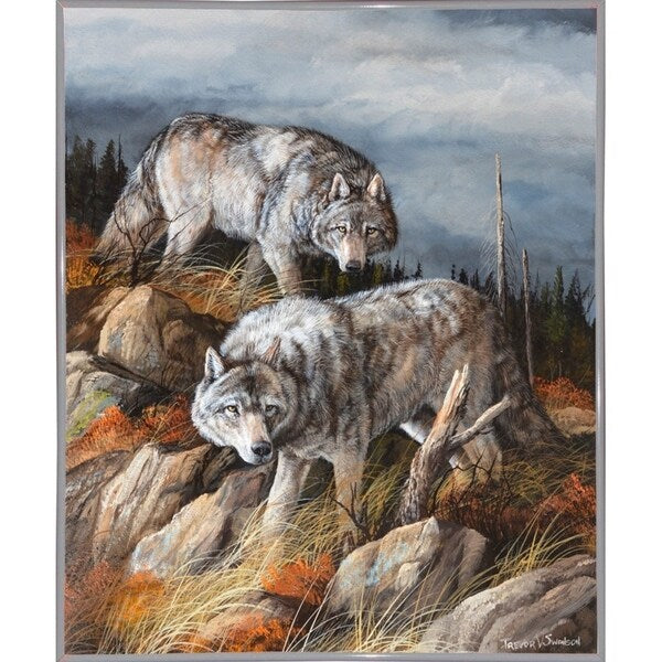 Hunting Brothers-TRESWA129807 Framed Print 21.5"x17.75" by Trevor V. Swanson