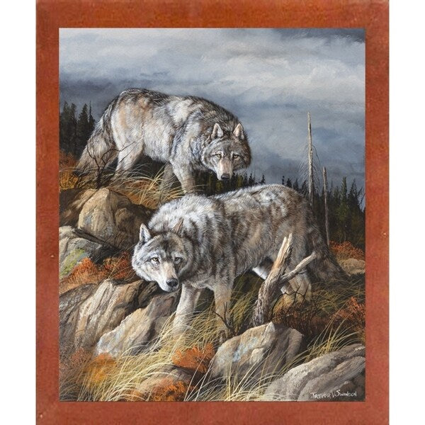 Hunting Brothers-TRESWA129807 Framed Print 21.5"x17.75" by Trevor V. Swanson