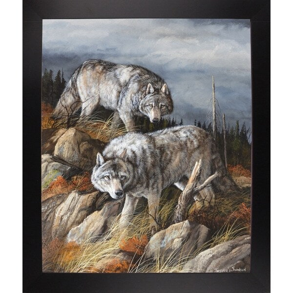 Hunting Brothers-TRESWA129807 Framed Print 21.5"x17.75" by Trevor V. Swanson