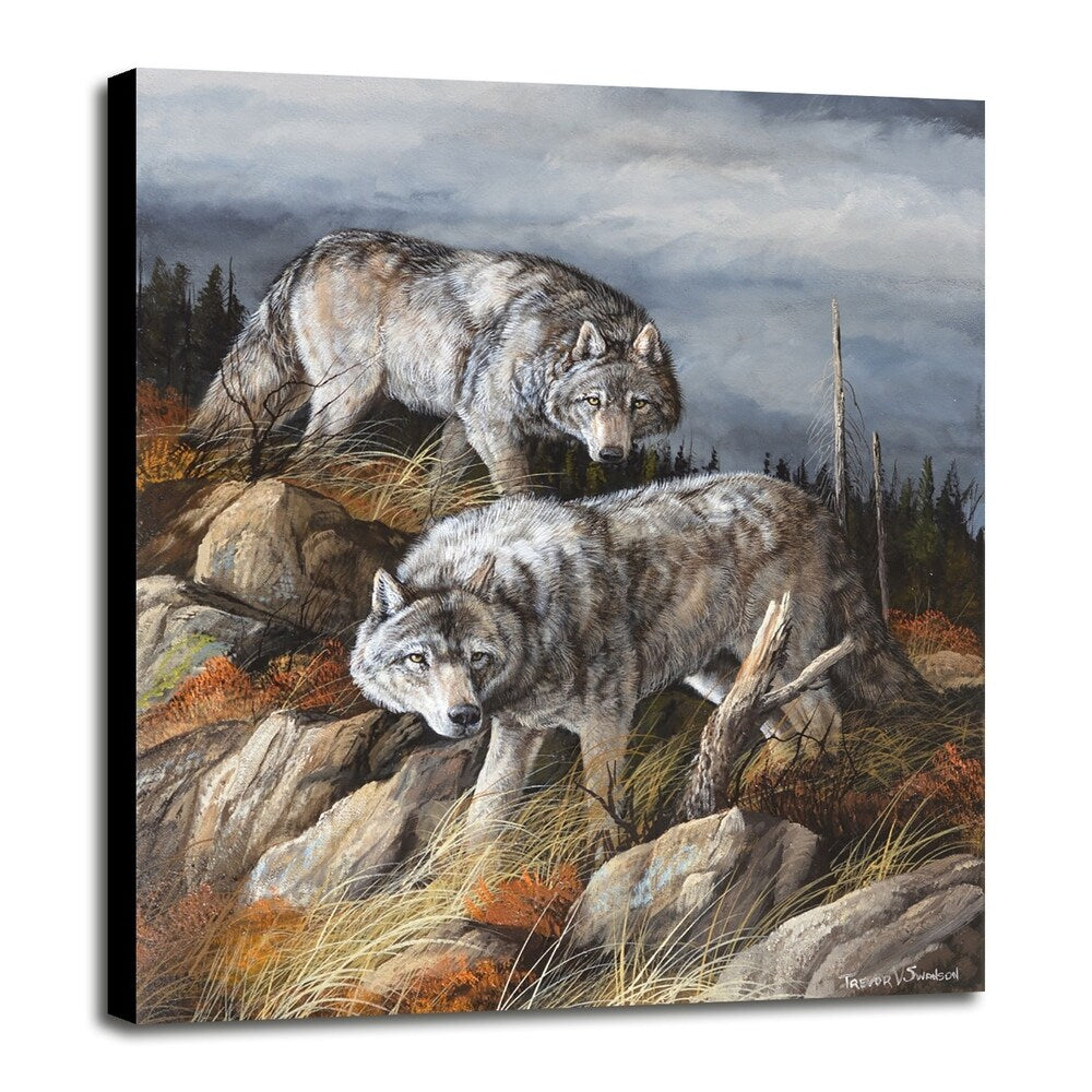 Hunting Brothers-TRESWA129807 Framed Print 21.5"x17.75" by Trevor V. Swanson