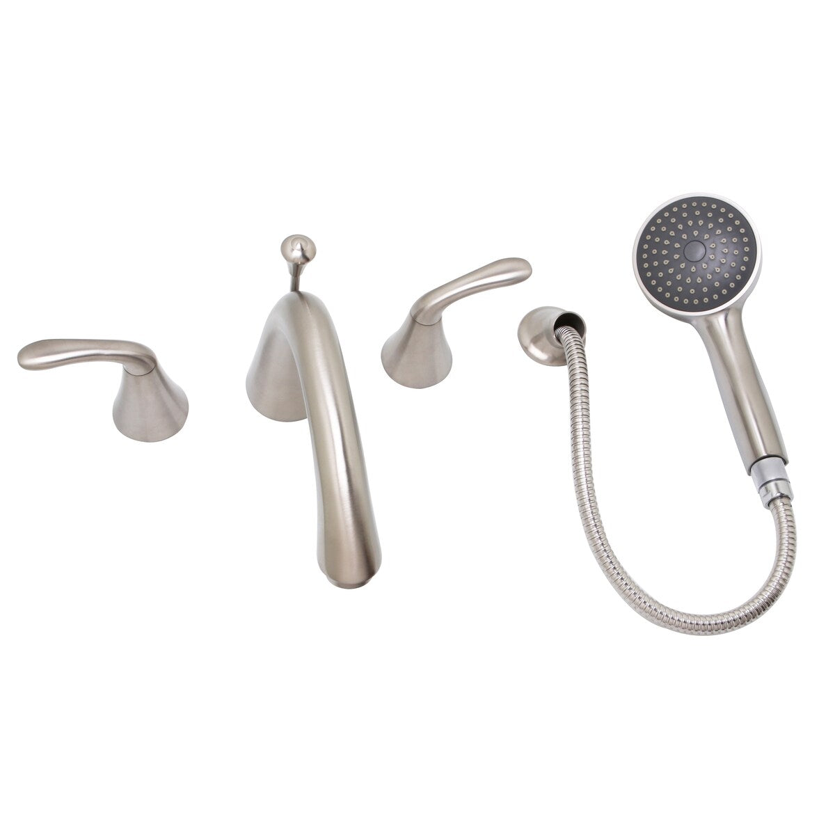 Trend four piece Roman Tub Filler Faucet in PVD Satin Nickel - 10 GPM