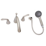 Trend four piece Roman Tub Filler Faucet in PVD Satin Nickel - 10 GPM