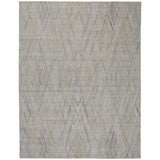 Huntley Abstract Diamond Accent Rug, High/Low, Silver Gray/Dusty Blue