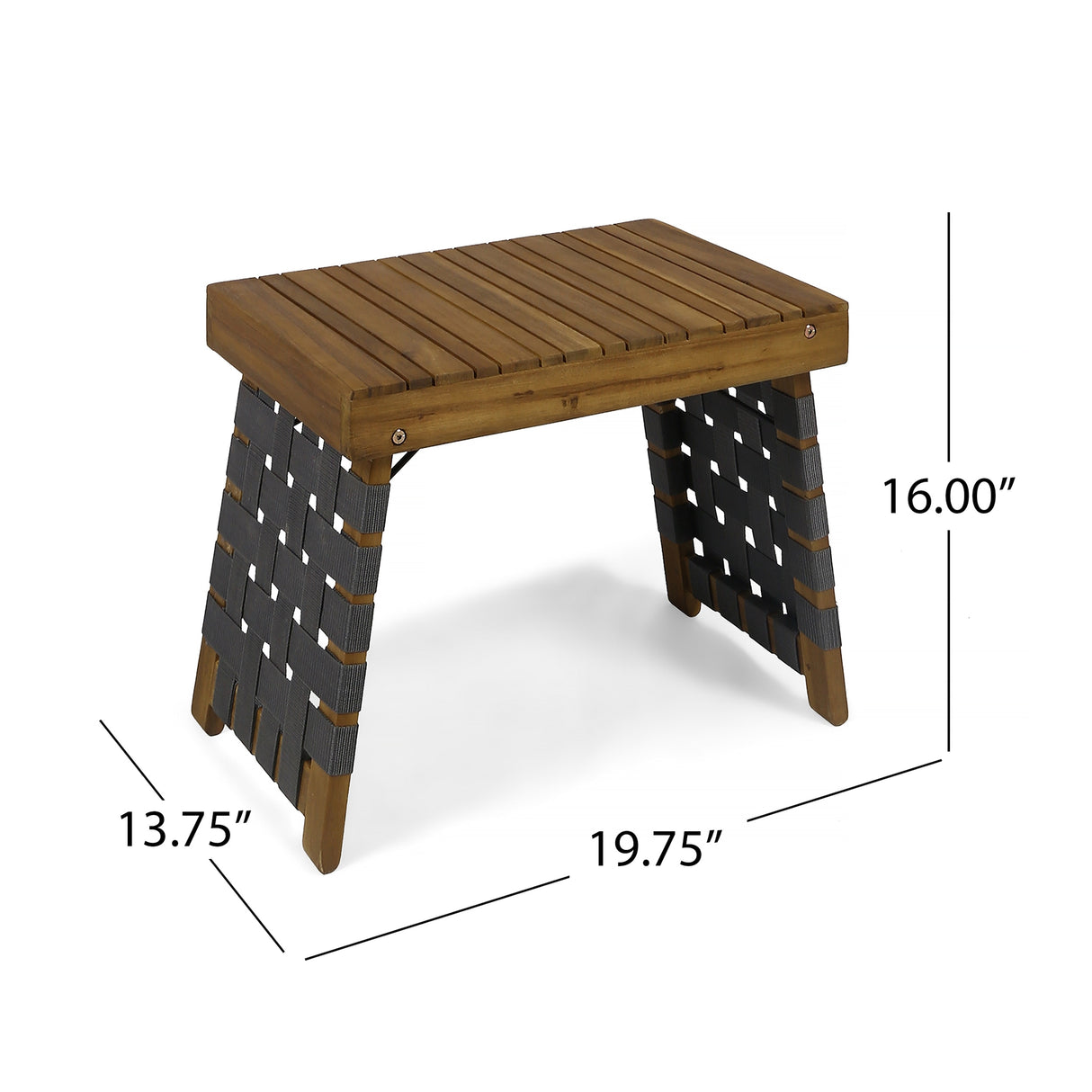 Huntsville Outdoor Acacia Wood Foldable Side Table by Christopher Knight Home