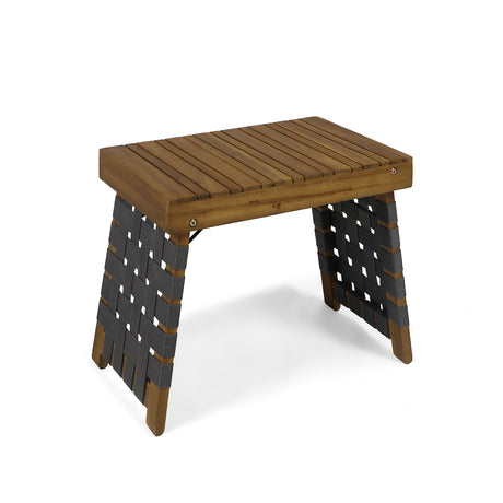 Huntsville Outdoor Acacia Wood Foldable Side Table by Christopher Knight Home