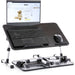 Husband Pillow - Lap Desk Wood Small Top - Fits Up to 17" Laptop - with Dual Cushion, Multifunctional Slot for Tablet