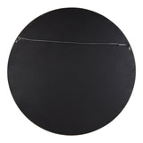 Hutton Round Decorative Wood-framed Wall Mirror