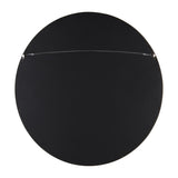 Hutton Round Decorative Wood-framed Wall Mirror