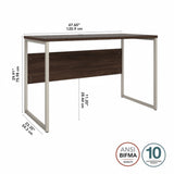 Hybrid 48W x 24D Computer Table Desk by Bush Business Furniture