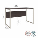 Hybrid 48W x 24D Computer Table Desk by Bush Business Furniture