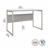 Hybrid 48W x 24D Computer Table Desk by Bush Business Furniture