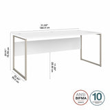 Hybrid 72W x 36D Computer Table Desk by Bush Business Furniture