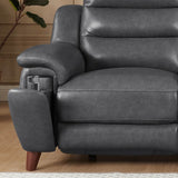Hydeline Dream Top Grain Leather Power Headrest Zero Gravity Reclining Sofa and Loveseat Set