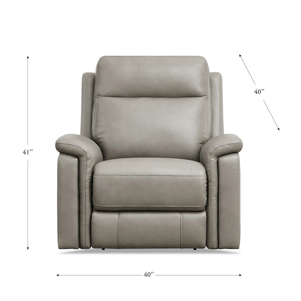 Hydeline Stanfield Zero Gravity Power Recline and Headrest Top Grain Leather Sofa, Loveseat and Chair
