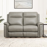 Hydeline Stanfield Zero Gravity Power Recline and Headrest Top Grain Leather Sofa, Loveseat and Chair