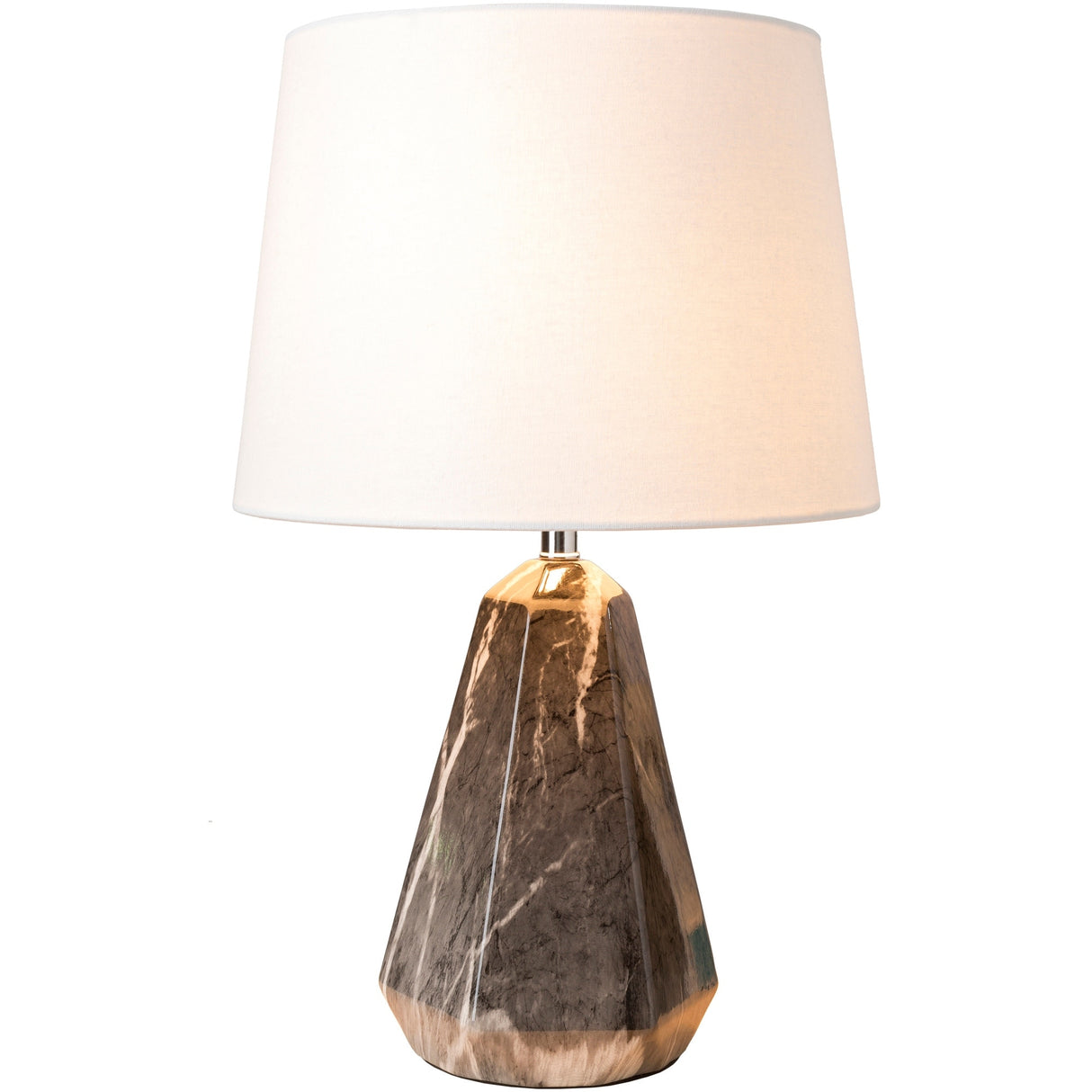 Hydra Table Lamp with Black Base and White Shade