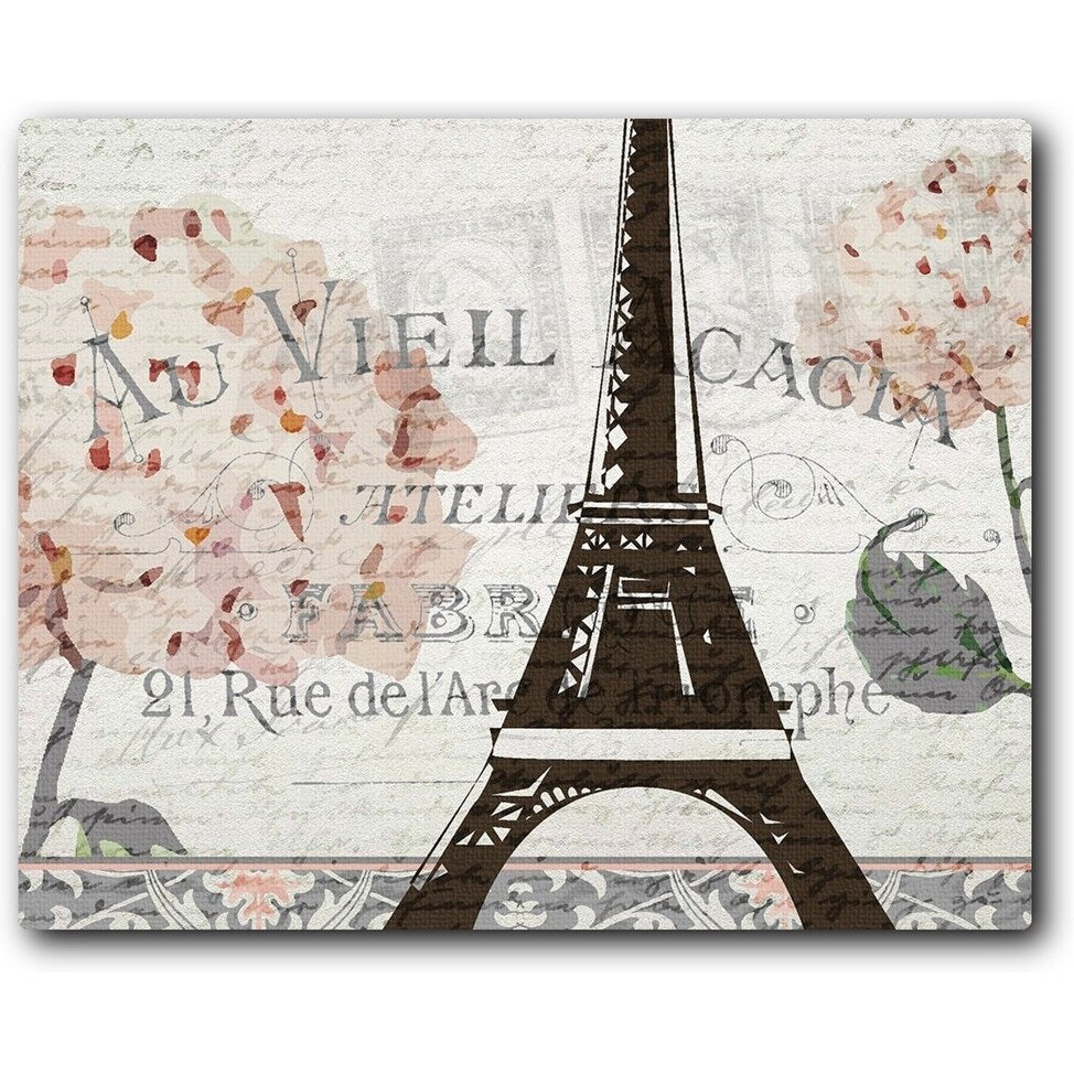 Hydrangea Paris Grey 4 20x16 Gallery Wrapped Stretched Canvas