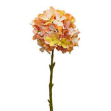 Hydrangea Stem (Set of 4) 18"H Polyester - Orange, Yellow, Green