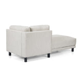 Hyland Contemporary Fabric Chaise Lounge by Christopher Knight Home - 33.25" L x 72.50" W x 30.50" H