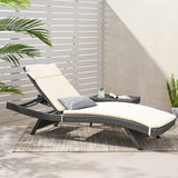 Hypoint Outdoor Wicker Armless Chaise Lounge with Cushion by Christopher Knight Home