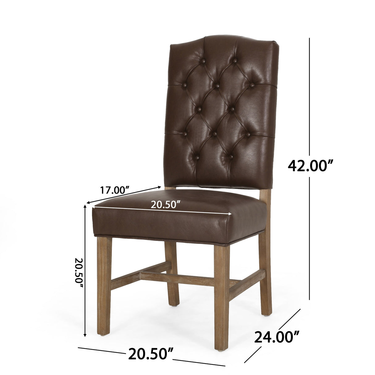 Hyvonen Tufted Dining Chairs (Set of 2) by Christopher Knight Home