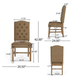 Hyvonen Tufted Dining Chairs (Set of 2) by Christopher Knight Home