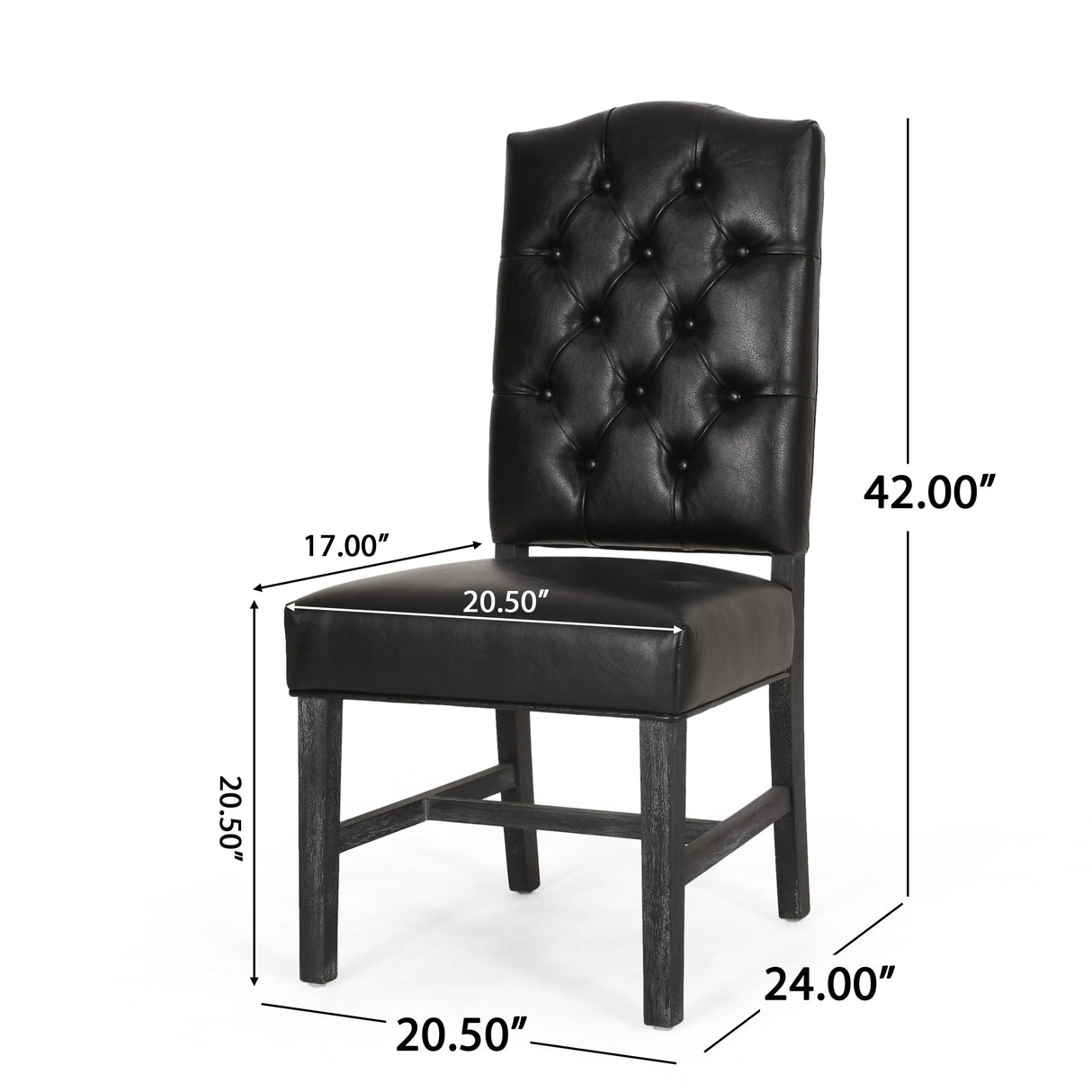 Hyvonen Tufted Dining Chairs (Set of 2) by Christopher Knight Home