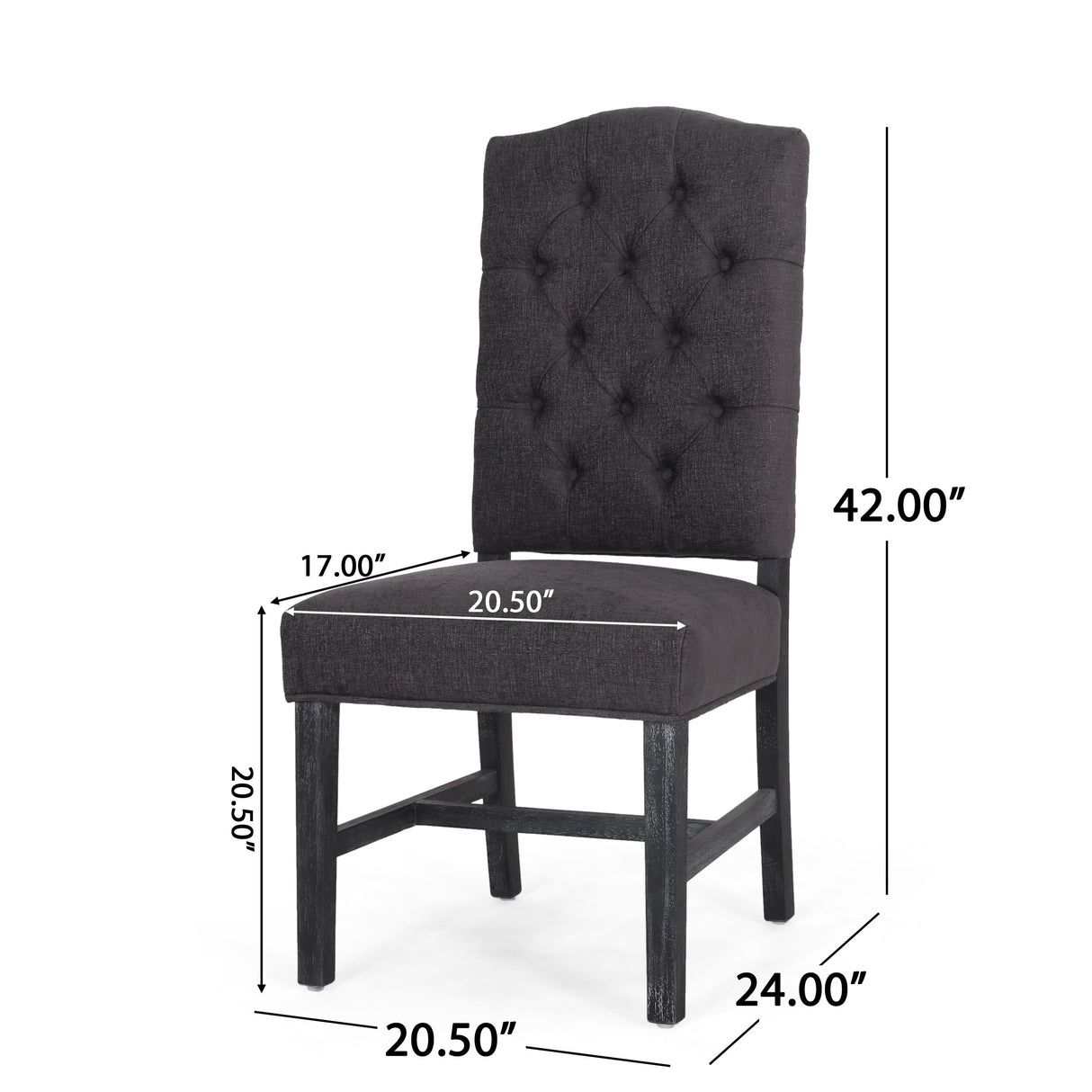 Hyvonen Tufted Dining Chairs (Set of 2) by Christopher Knight Home