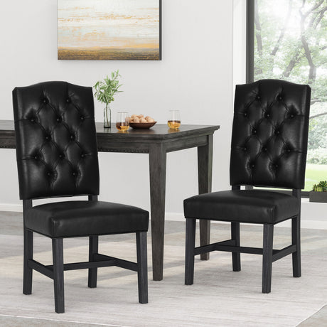 Hyvonen Tufted Dining Chairs (Set of 2) by Christopher Knight Home