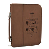 I Can Do All This Through Him Brown Bible Cover