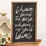 I Have Found the One Chalkboard Look Sign