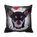 I Love My Chihuahua Throw Pillow