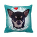 I Love My Chihuahua Throw Pillow