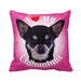 I Love My Chihuahua Throw Pillow