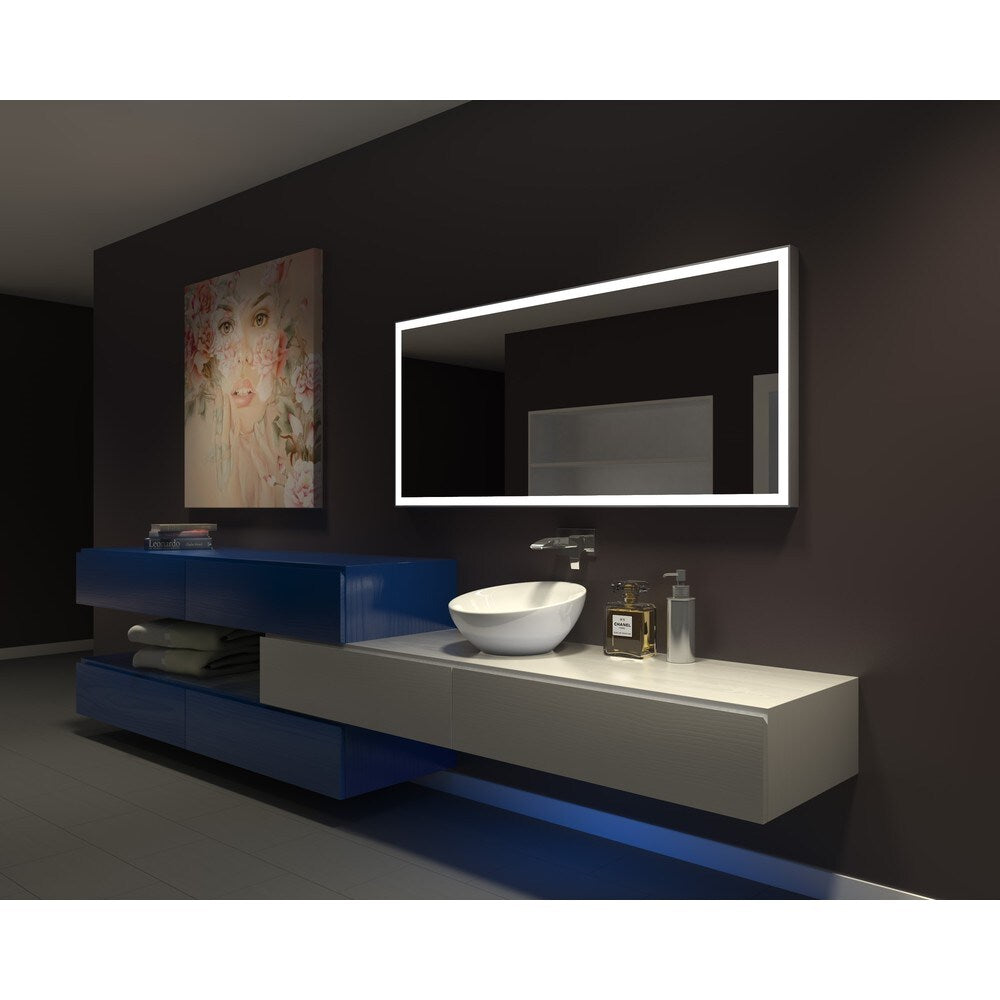IB MIRROR DIMMABLE Lighted Bathroom Mirror GALAXY 65 In X 28 In 6000 K