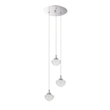 Icicle Series 3-Light Chrome Pendant Pan