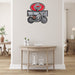 IH Casa Decor Embossed Metal Sign Motorcycle