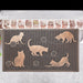 IH Casa Decor Rubber Mat Cats Playing With Ball Of Yarn
