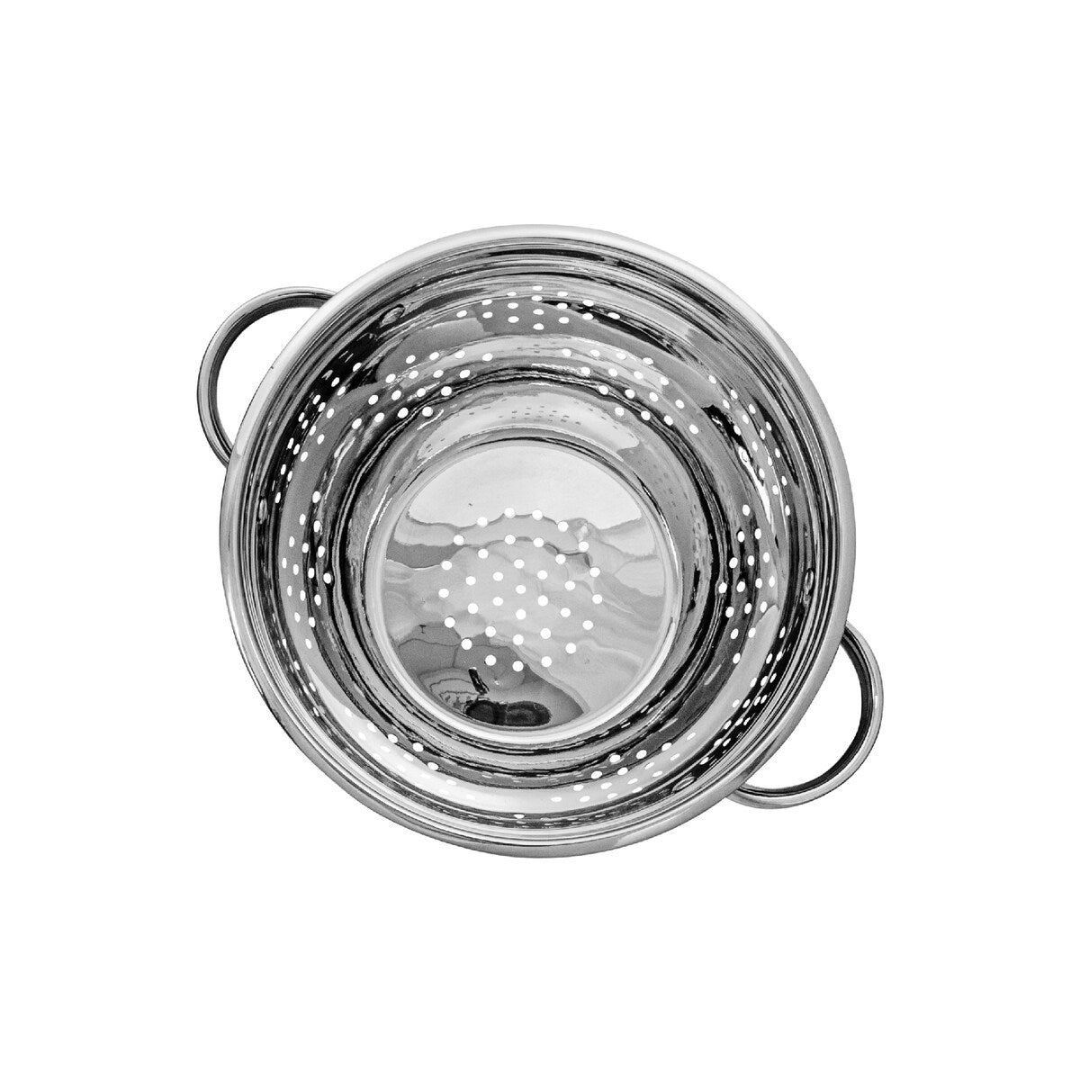 IH Casa Decor Stainless Steel Deep Colander With Handles 9.5" - Silver