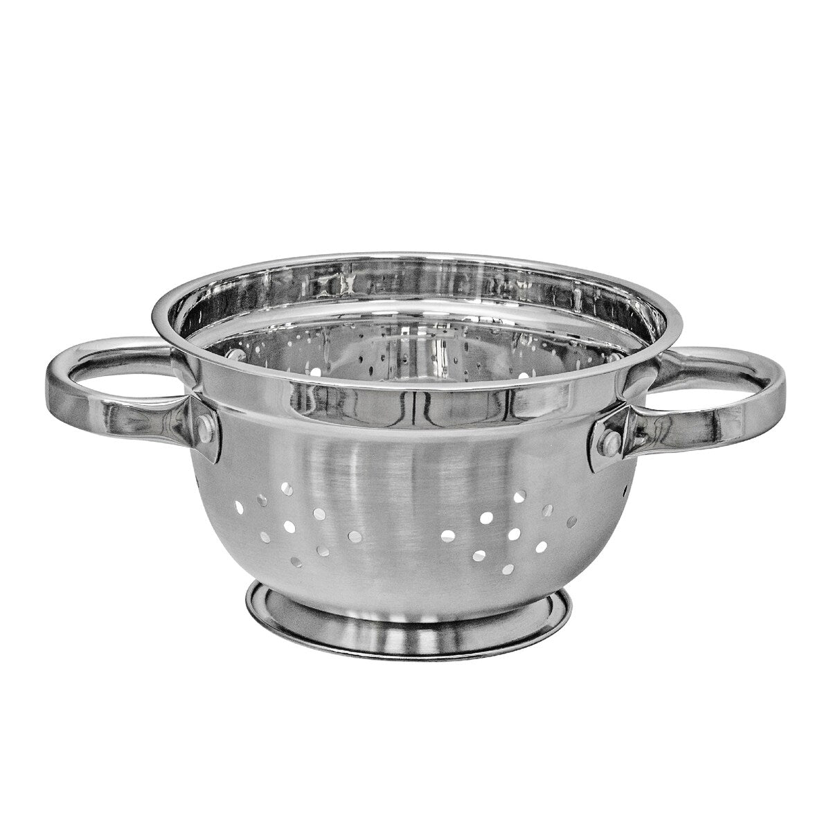 IH Casa Decor Stainless Steel Deep Colander With Handles 9.5" - Silver