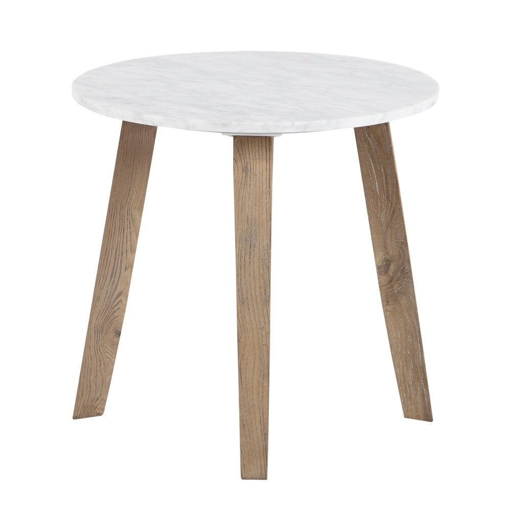 Carson Carrington Antsla White End Table